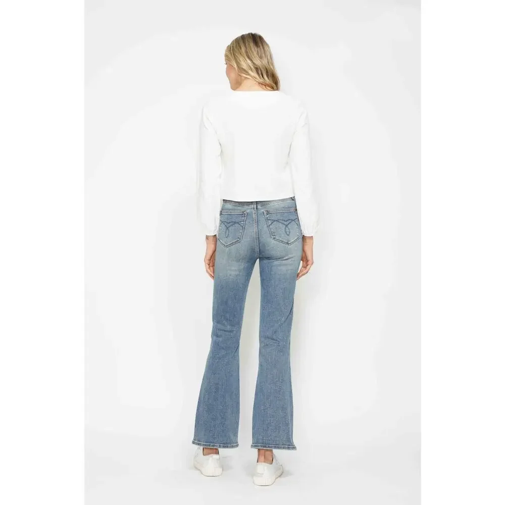 Judy Blue Tummy Control Embroidered Pocketed Bootcut Jeans -JB88783MDL - 0/24 - Picture 6 of 6